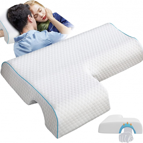 🛌💑 ALMOHADA PARA PAREJAS CON ESPUMA VISCOELÁSTICA (BRAZO DERECHO)